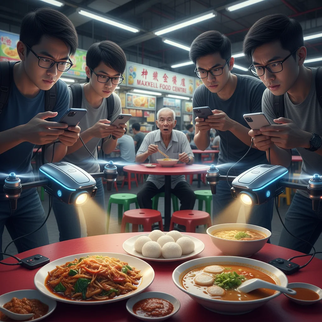 Singaporean Food Now Requires Professional Lighting Rig To Be Considered Consumed