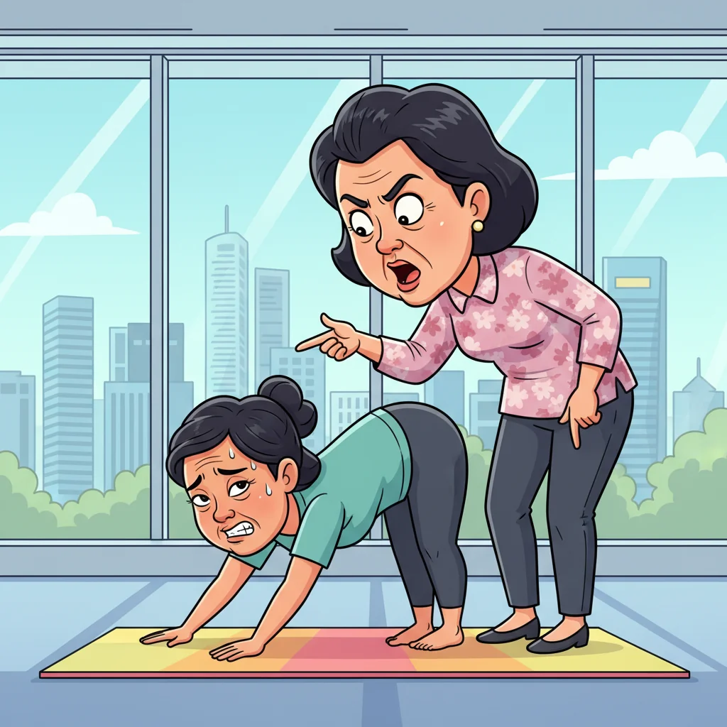Singapore Women Find Yoga Just Advanced Stretching For Dealing With Parents.