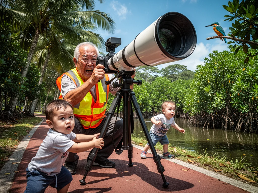 Singapore Uncles Buy $50,000 Lenses Just To Document A Bird Defecating