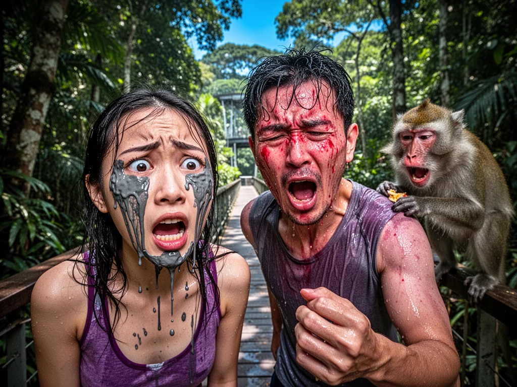 Singapore Couples Use MacRitchie Treetop Walk To Simulate Imminent Marital Hostility