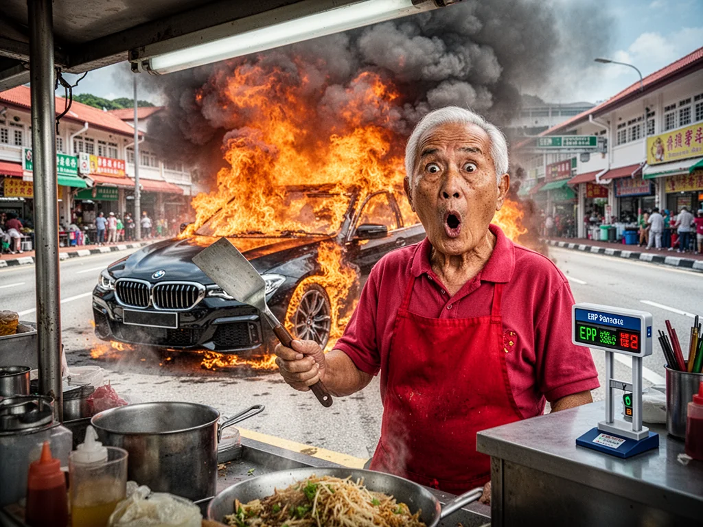 BMW Spontaneously Combusts on Woodlands Avenue 5, Fueling Fears Of New 'Heatwave' COE Category