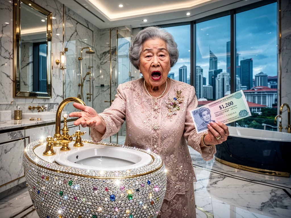 Singapore's Wealthiest Seniors Demand Diamond-Encrusted Bidets After Receiving Paltry S$1,200 Voucher