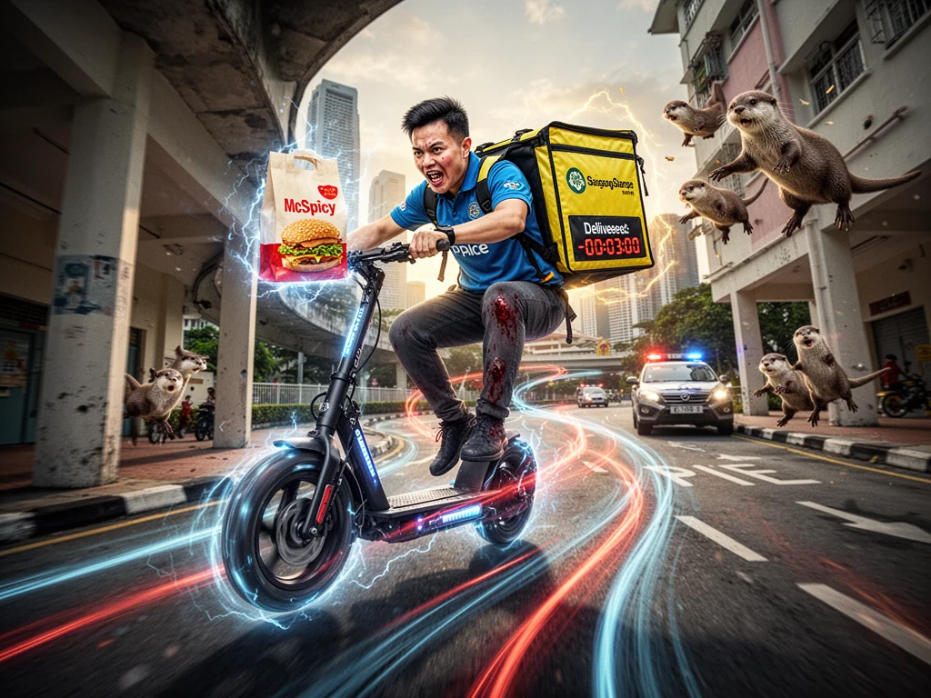 Singapore Delivery Rider Breaks Sound Barrier To Avoid One-Star Rating