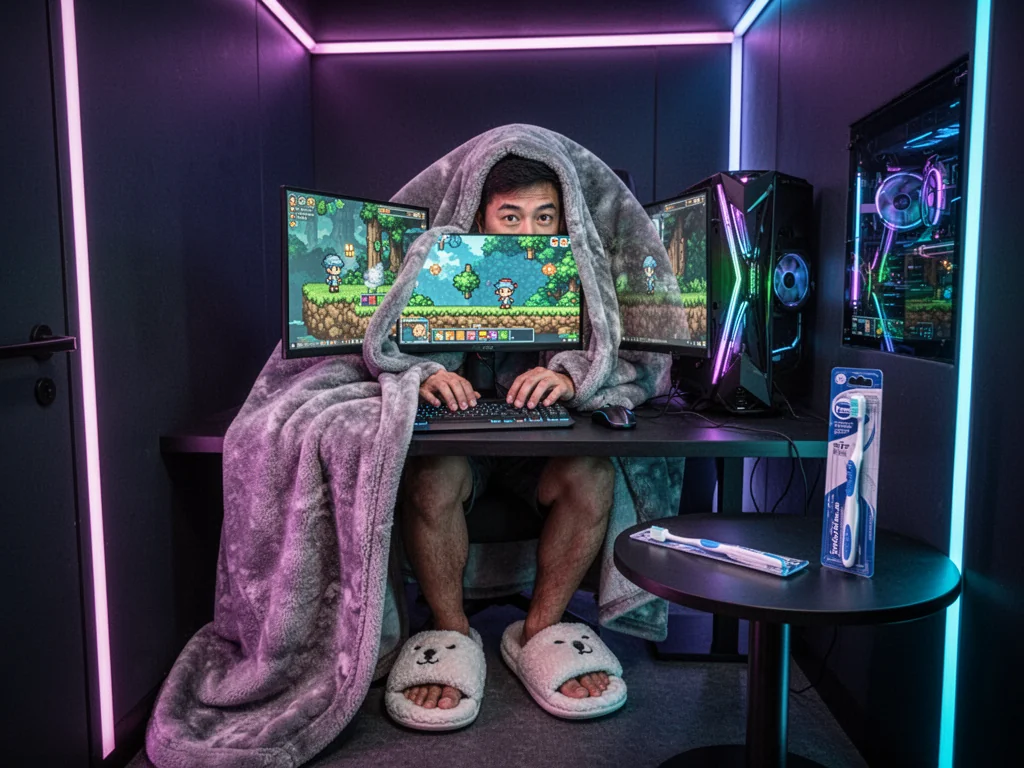 Singapore PC Cafes Now Provide Blankets To Hide Your Public Shame