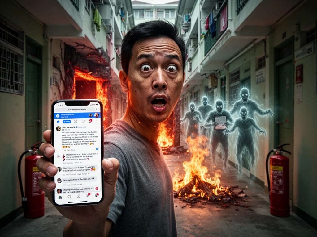 Sinkie Petrified Extinguishing HDB Fire Will Damage His Spiritual Credit Score