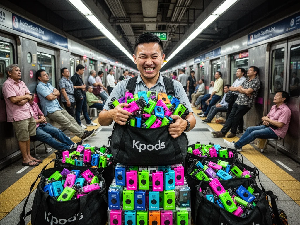 Brave Sinkie Smuggles 3,000 Sedative Vapes To Help Singaporeans Finally Sleep Forever