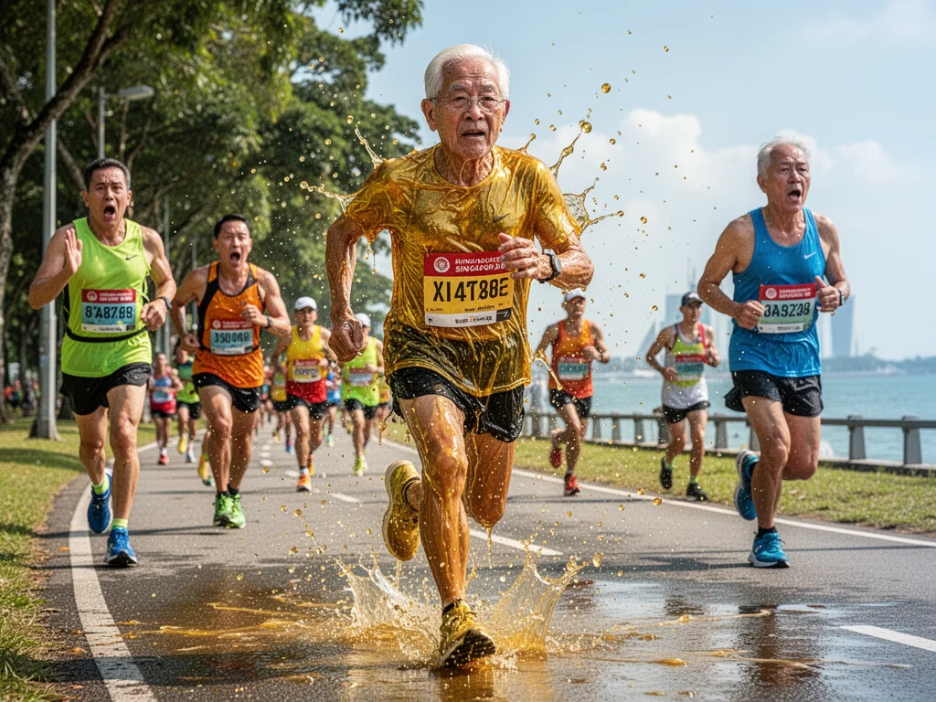 Sinkies Begin Soaking Themselves in Urine to Shave Seconds Off Marathon PB