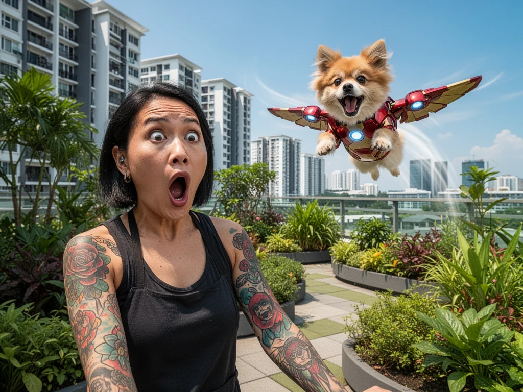 Sinkie Tattoo Artist Shocked Dogs Can’t Fly Off Sengkang Rooftops