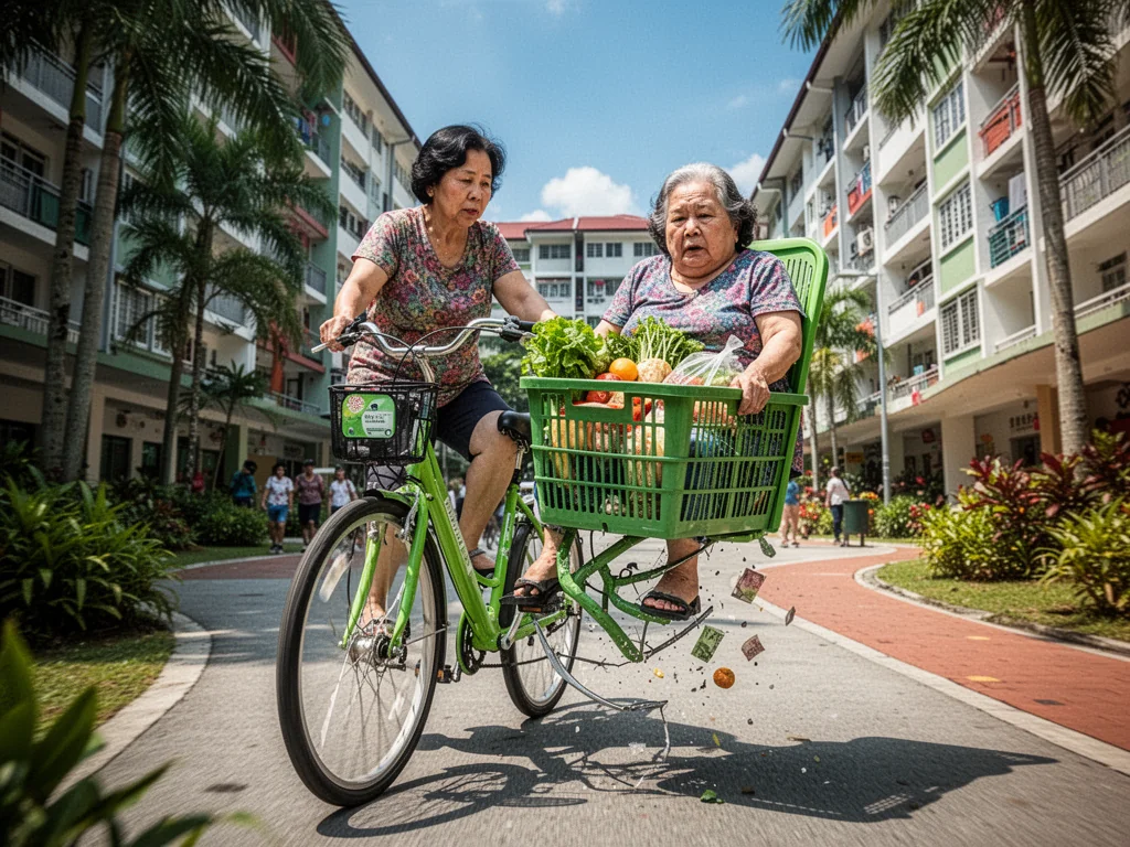 Sinkies Save On Grab By Cramming Fully-Grown Friends Into Baskets