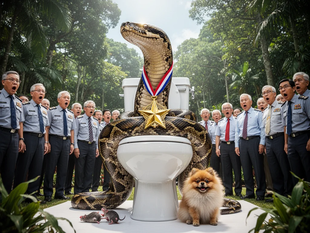 Singapore Pythons Awarded Public Service Medal For Efficient Rat Genocide