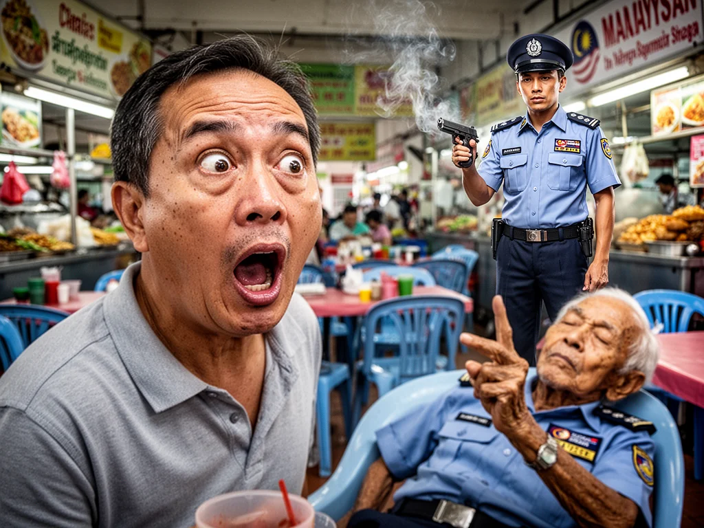 Sinkies Jealous Malaysian Guards Use Real Bullets Not Torches