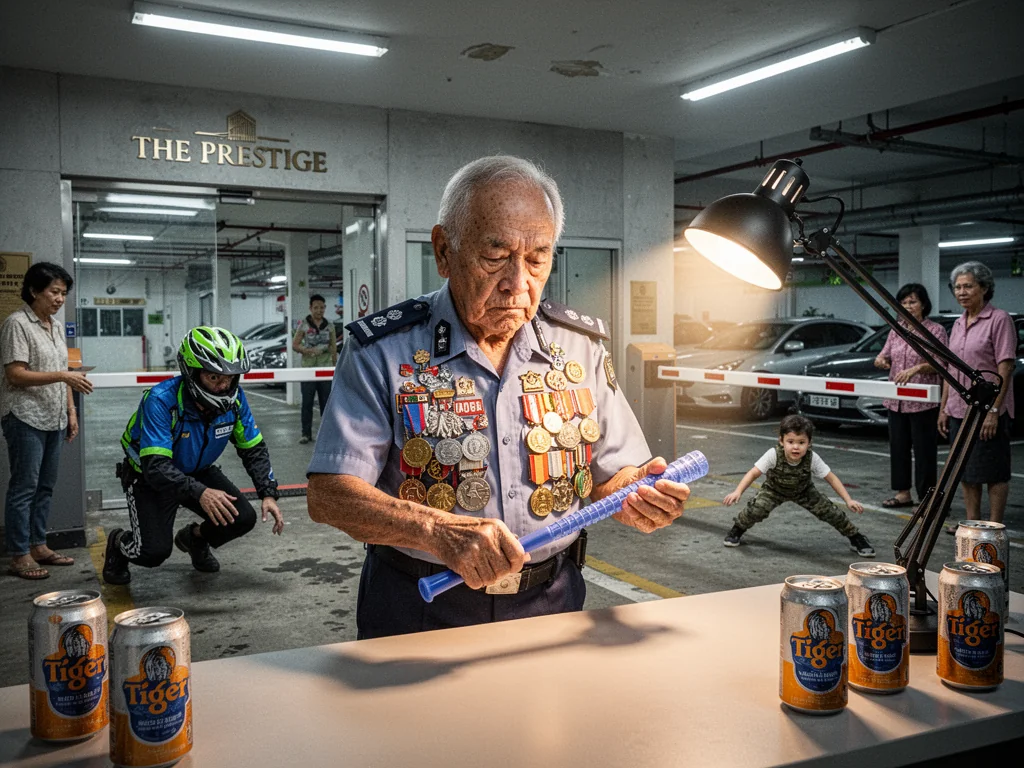 Singapore Security Uncle Declares Sovereign State At Condo Guardhouse
