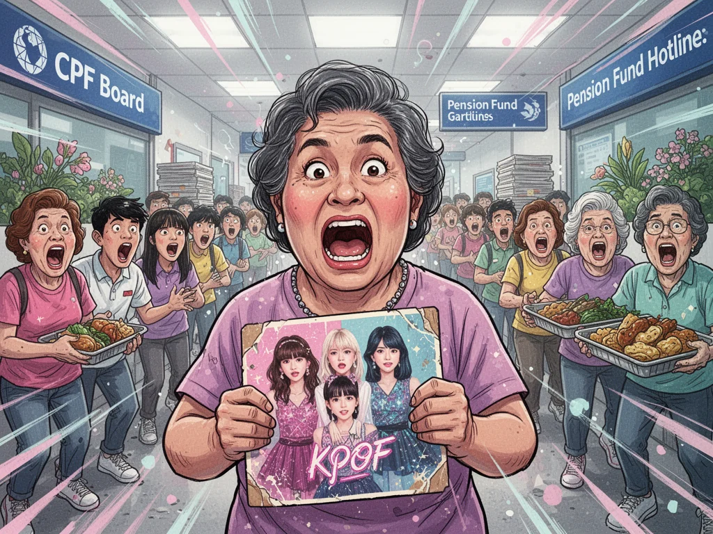 Sinkies crash Pension Fund lines demanding government buy K-pop idol