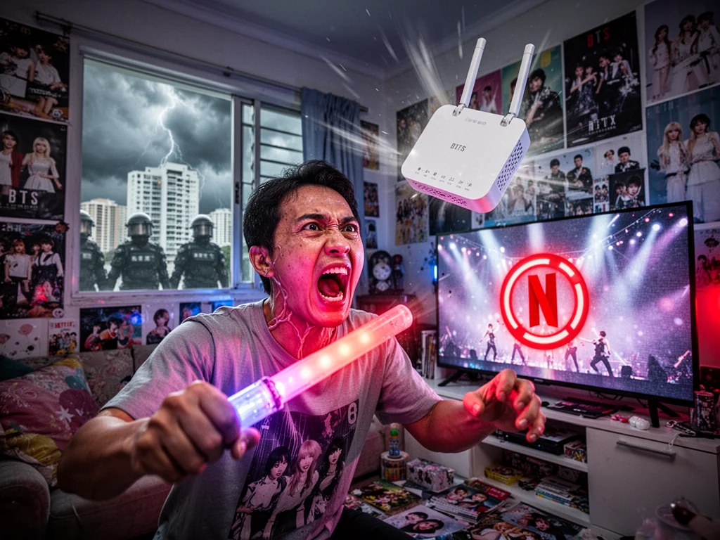 Sinkies Ready To Riot If Netflix Buffers During BTS Comeback