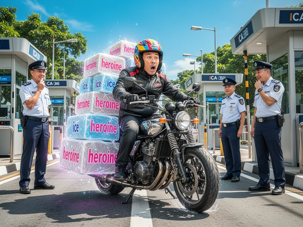 Malaysian Biker Speedruns Death Penalty With 14kg Tuas Heroin