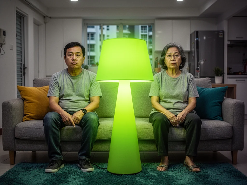 Area Couple Buys Orange Lamp To Distract From Crushing Lack Of Personality