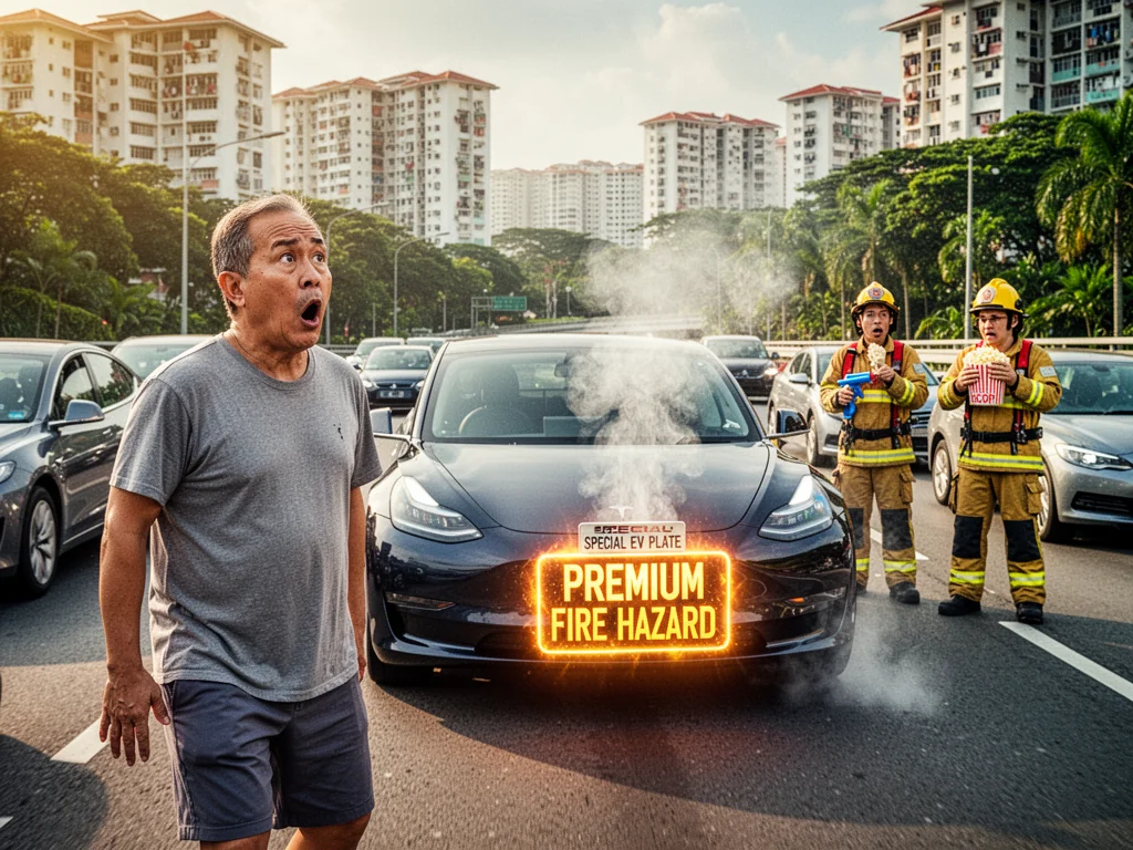 Special EV Plates To Help SCDF Identify Which Vehicle Is High-Voltage Bomb