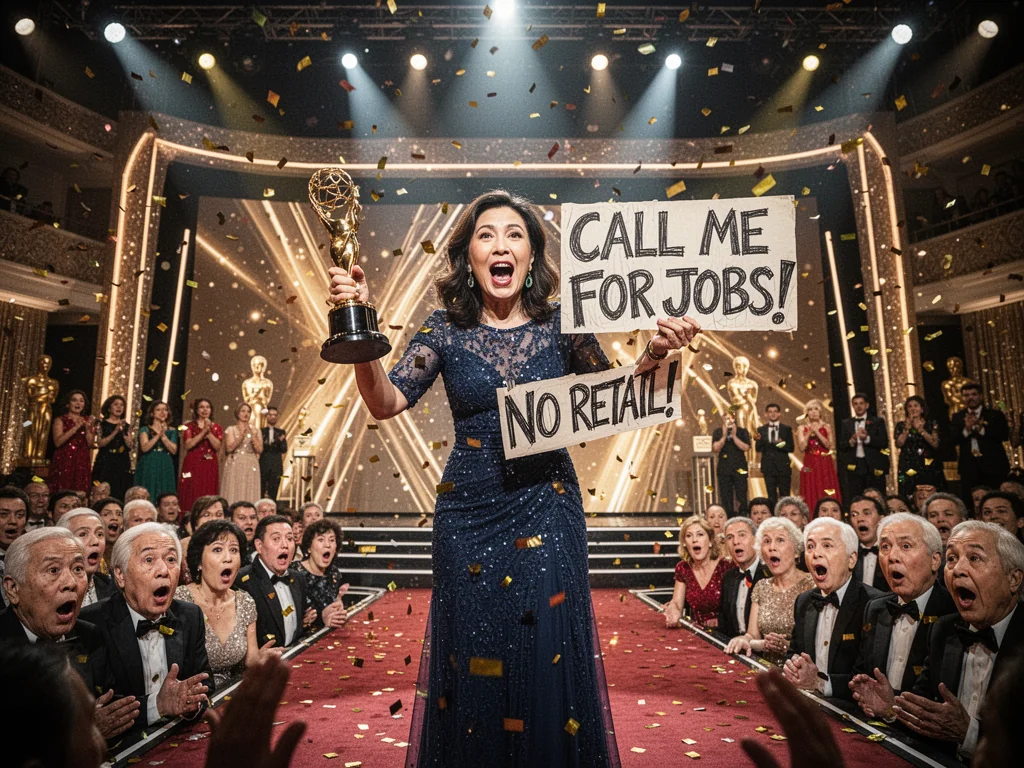 Actress Wins Award, Shares Phone Number Onstage Like A Fucking Freelancer