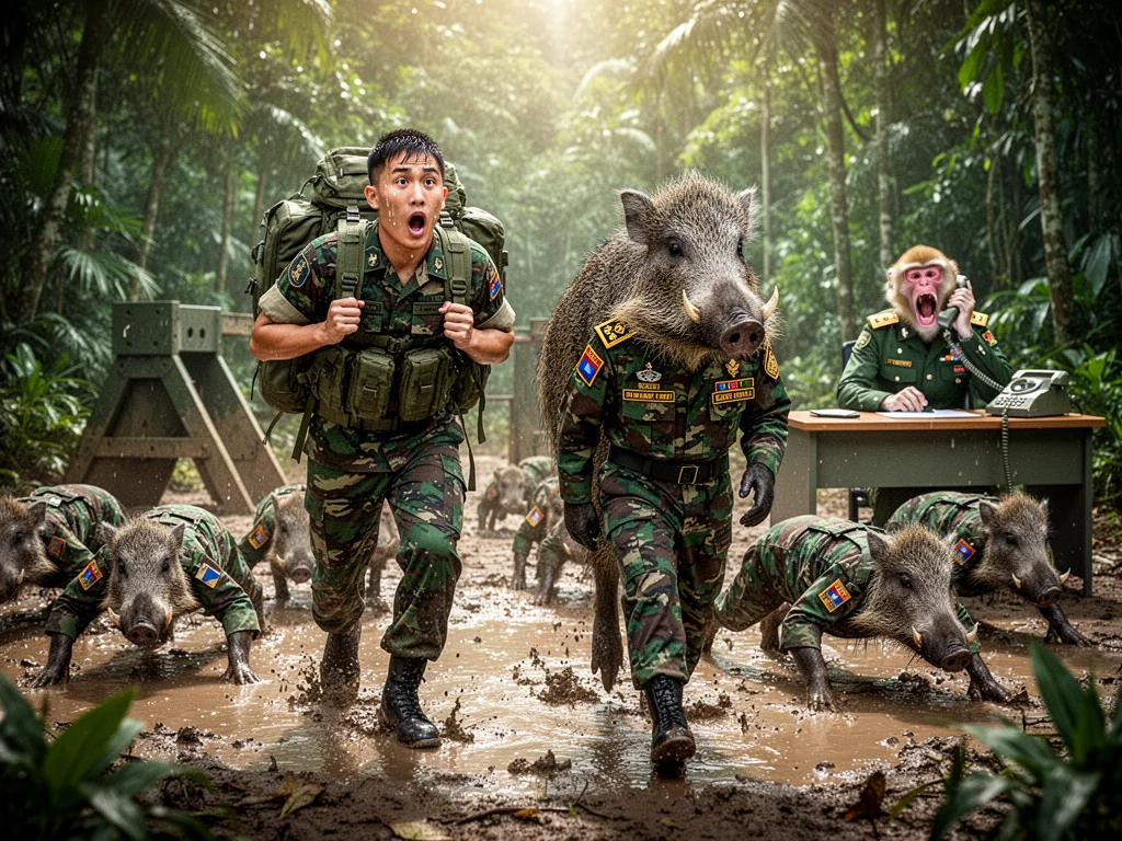 SAF Promotes Wild Boars to Warrant Officers for Superior Discipline