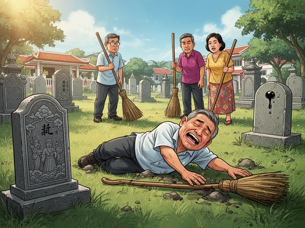 Man Successfully Avoids Future Qing Ming By Dying On Spot