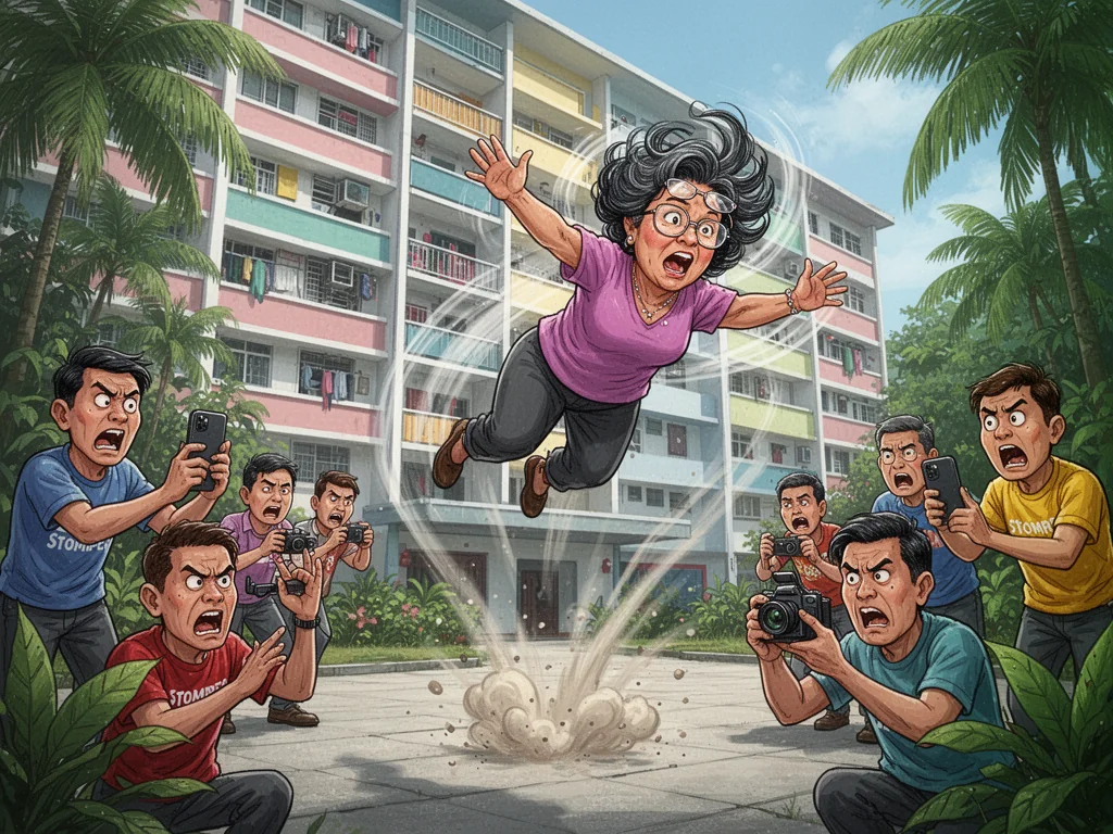 Senja Woman Successfully Avoids Waiting For HDB Lift