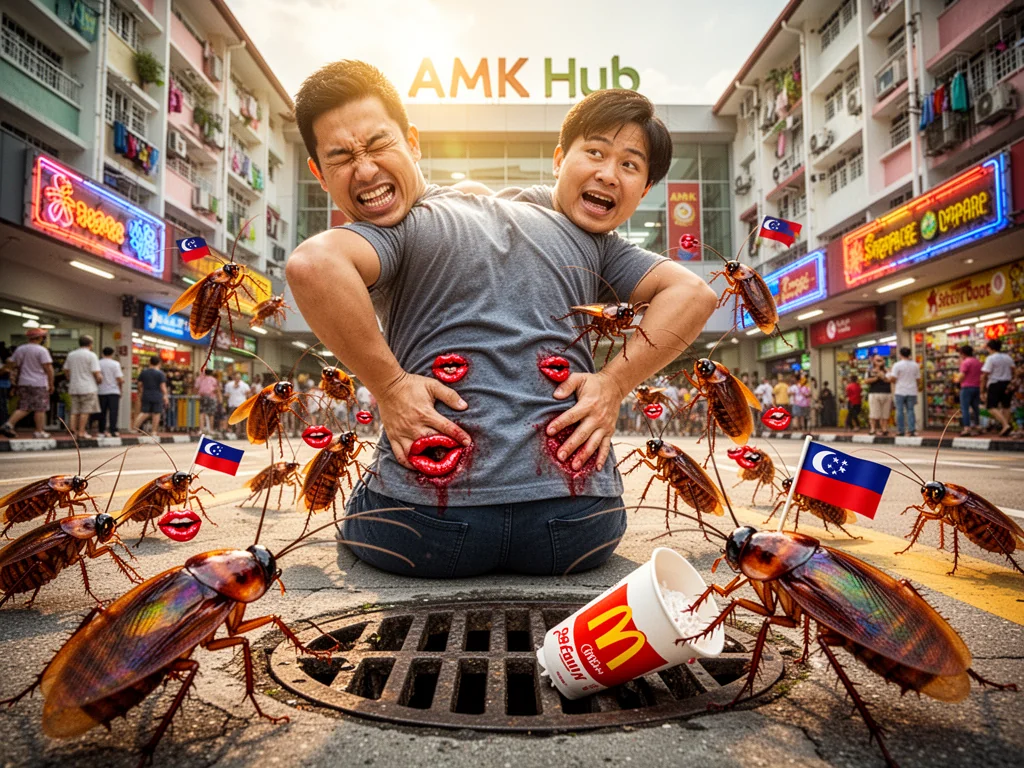 AMK Cockroaches Give Local Man More Action Than His Wife