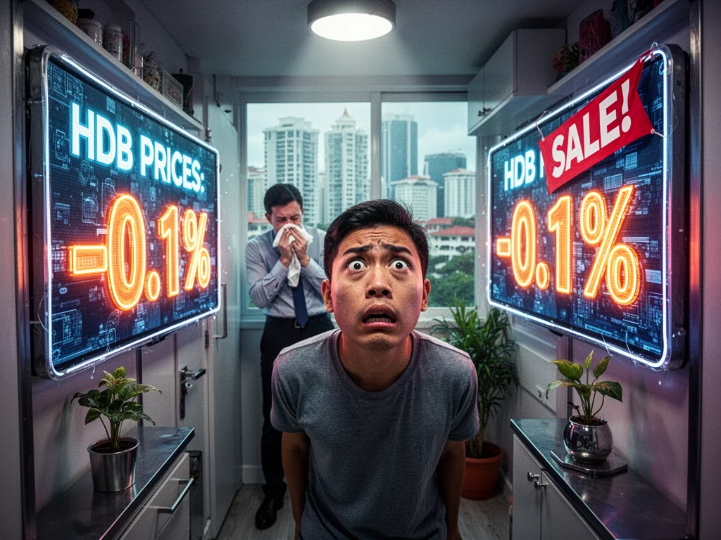 HDB Prices Drop 0.1%, Sinkies Still Can’t Fucking Afford Anything