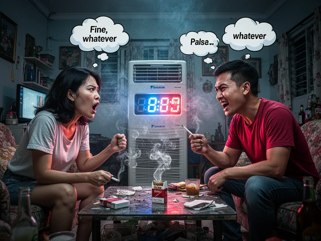 Sinkie Foreplay Now Just 3-Hour Argument Over Air-Con Temperature