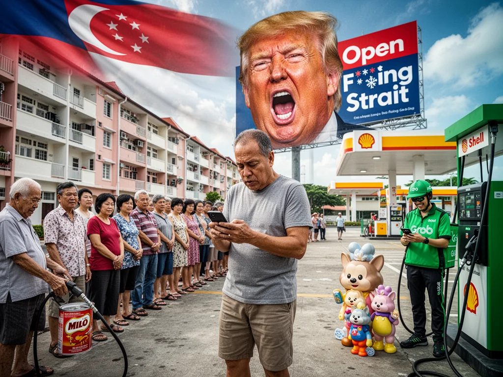 Trump Screams “Open F***ing Strait” To Save Singaporean Shopee Deliveries