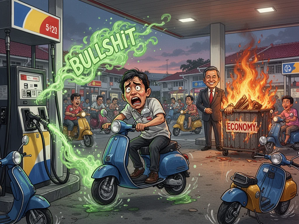 Indonesian Govt Replaces Expensive Fuel With Unlimited Supply Of Gaslighting