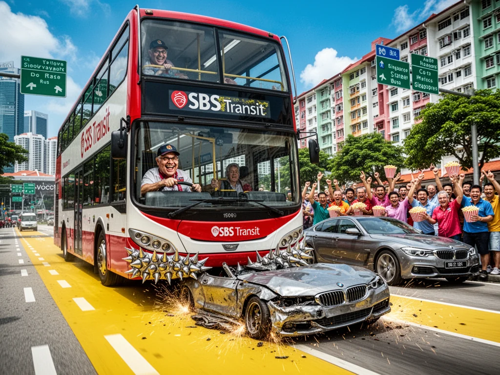 LTA Introduces Death Penalty For Touching Yellow Bus Lane Line