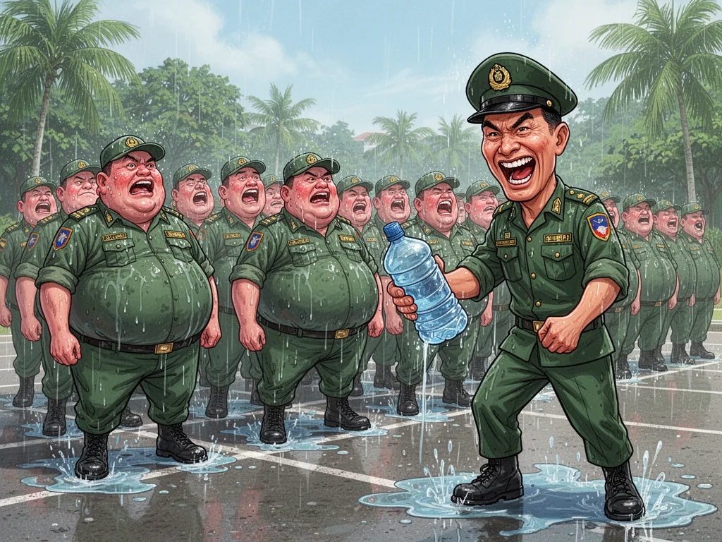 SAF Finally Achieves Dream Of Turning Recruits Into Human Water Balloons