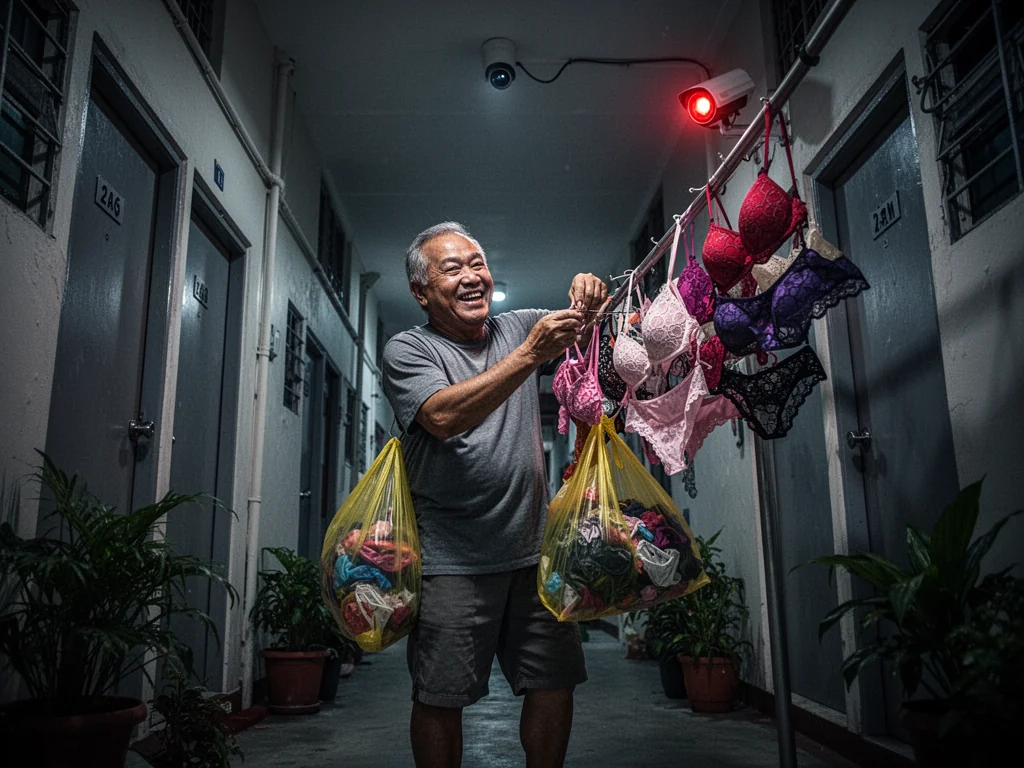 Serangoon Man Discovers Infinite Panty Glitch Outside Neighbor’s HDB Flat