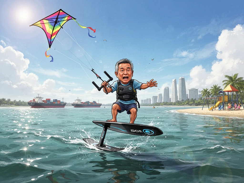 Local Kite-Foiler Prefers Drowning Over Helping Wife With Laundry