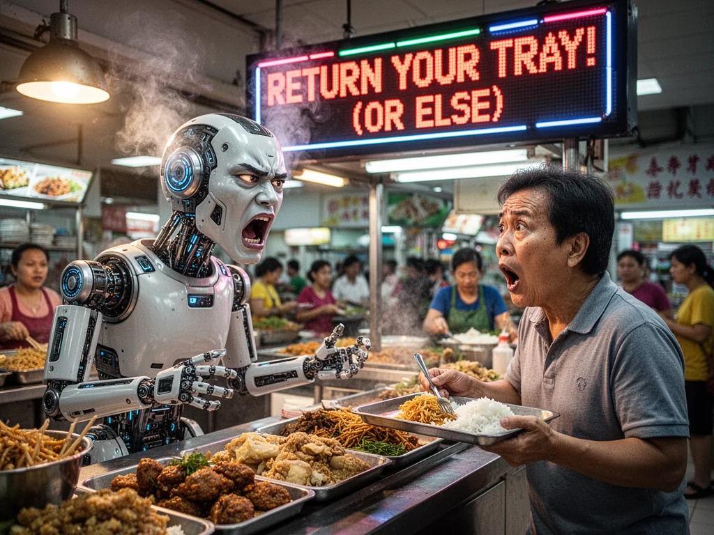 NEA Replaces Dying Hawkers With Holograms That Still Berate You