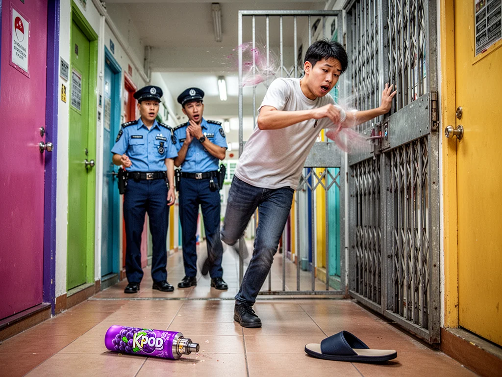 Sengkang Youth Successfully Vapes Himself Into A Different Floor Level
