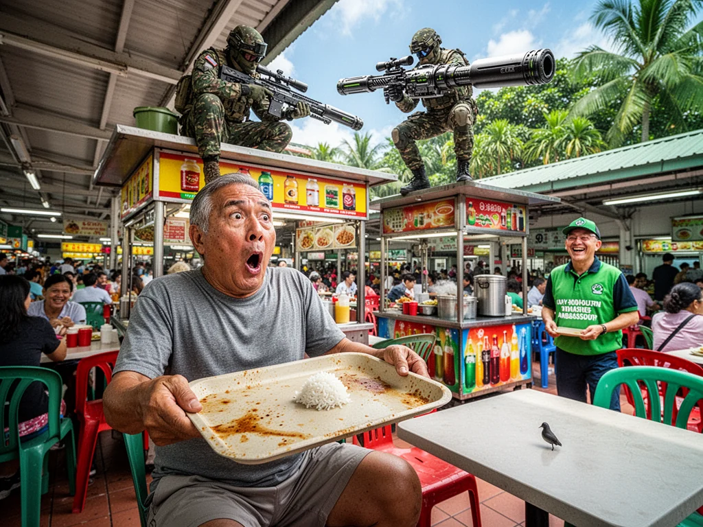 NEA To Execute Diners Leaving Oily Tissues On Hawker Tables
