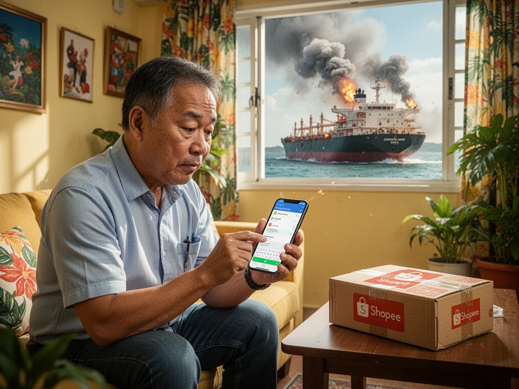 Local Man Prays Iran Missiles Only Hit Ships Without His Parcels
