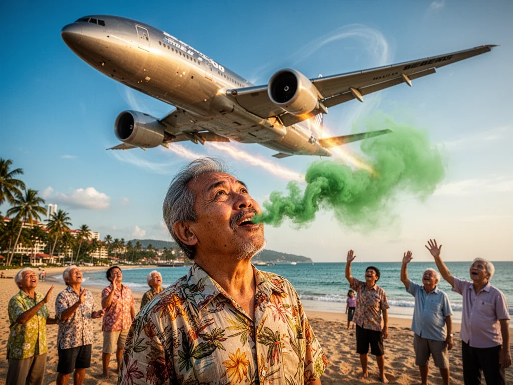 Local Man Achieves Zen By Inhaling Pure Jet Engine Exhaust