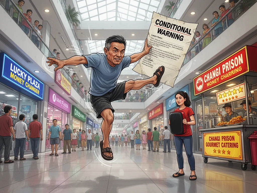 Man Treats Lucky Plaza Assault Warning as a Performance Review