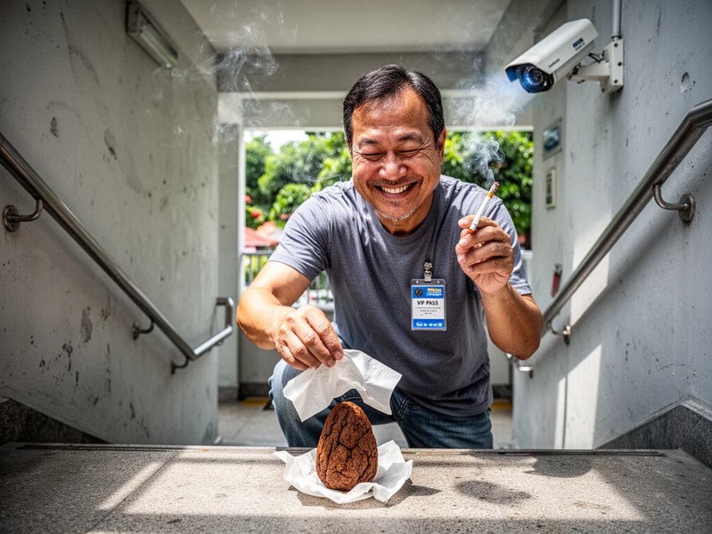 Punggol Man Pays $800 For World’s Most Expensive Staircase Shitting Experience