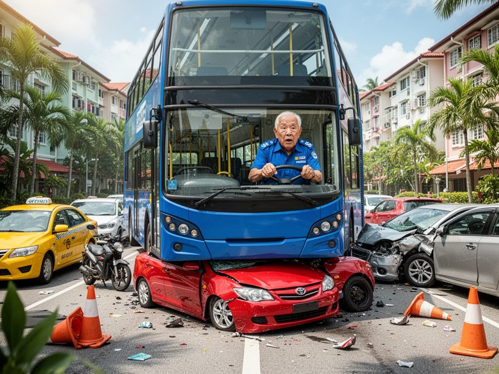 71-Year-Old Bus Driver Successfully Transforms Pasir Ris Into Demolition Derby