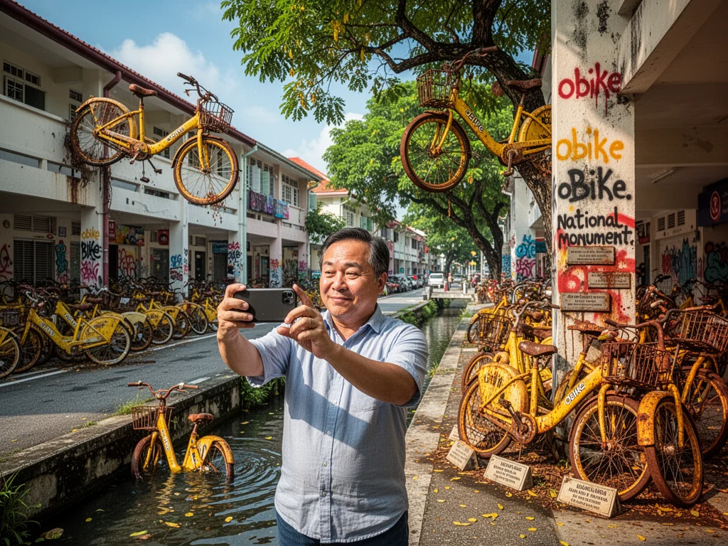 UNESCO Recognises Rusted oBikes In Canals As Singaporean Landmarks
