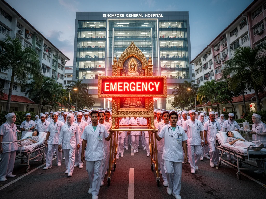 SGH Staff Carry Emergency Sign In Holy Procession While Patients Die