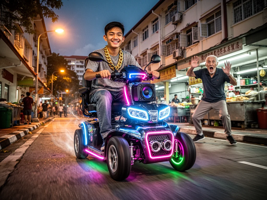 Singaporean Teen Breaks Mach 1 On Modified Mobility Scooter