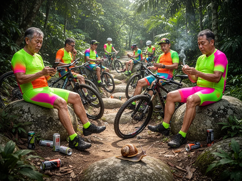 Bukit Timah MTB Trail Successfully Conquered By Man Pushing $18,000 Bike