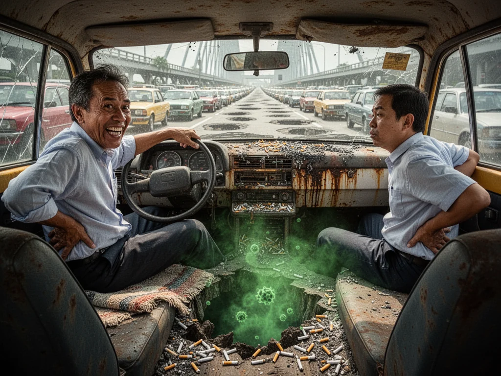 JB Taxis Banned From Crossing Causeway Unless They Have Floors