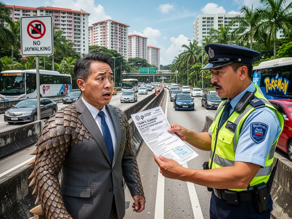Last Pangolin in Singapore Given Permanent Residency and Traffic Fine