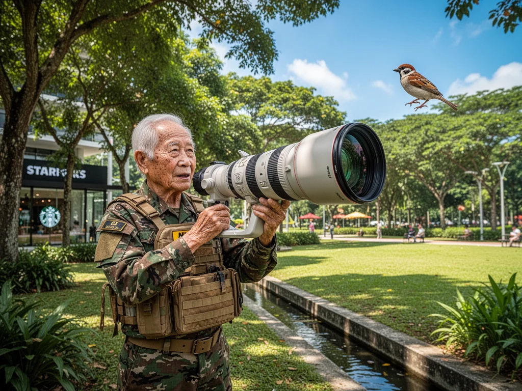 Nature Uncle Mistaken For Sniper After Pointing Bazooka At Kingfisher