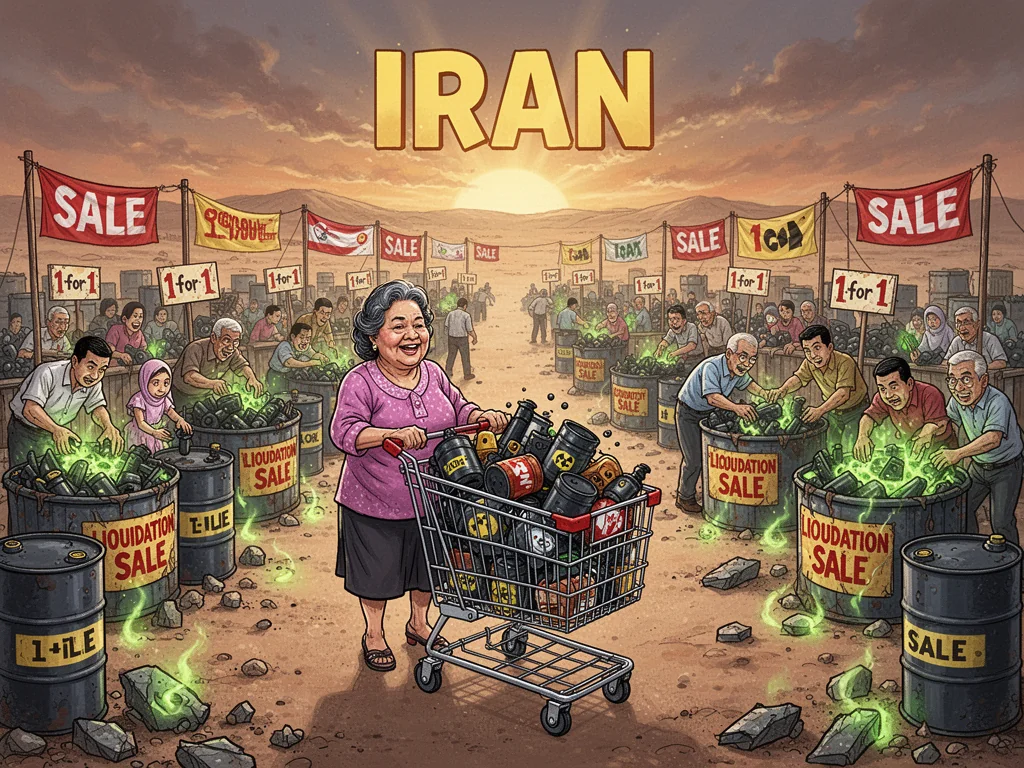 Trump To Liquidate Entirety Of Iran In Massive Warehouse Sale